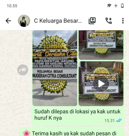 Pengiriman Papan Bunga Duka Summarecon Mall Bekasi